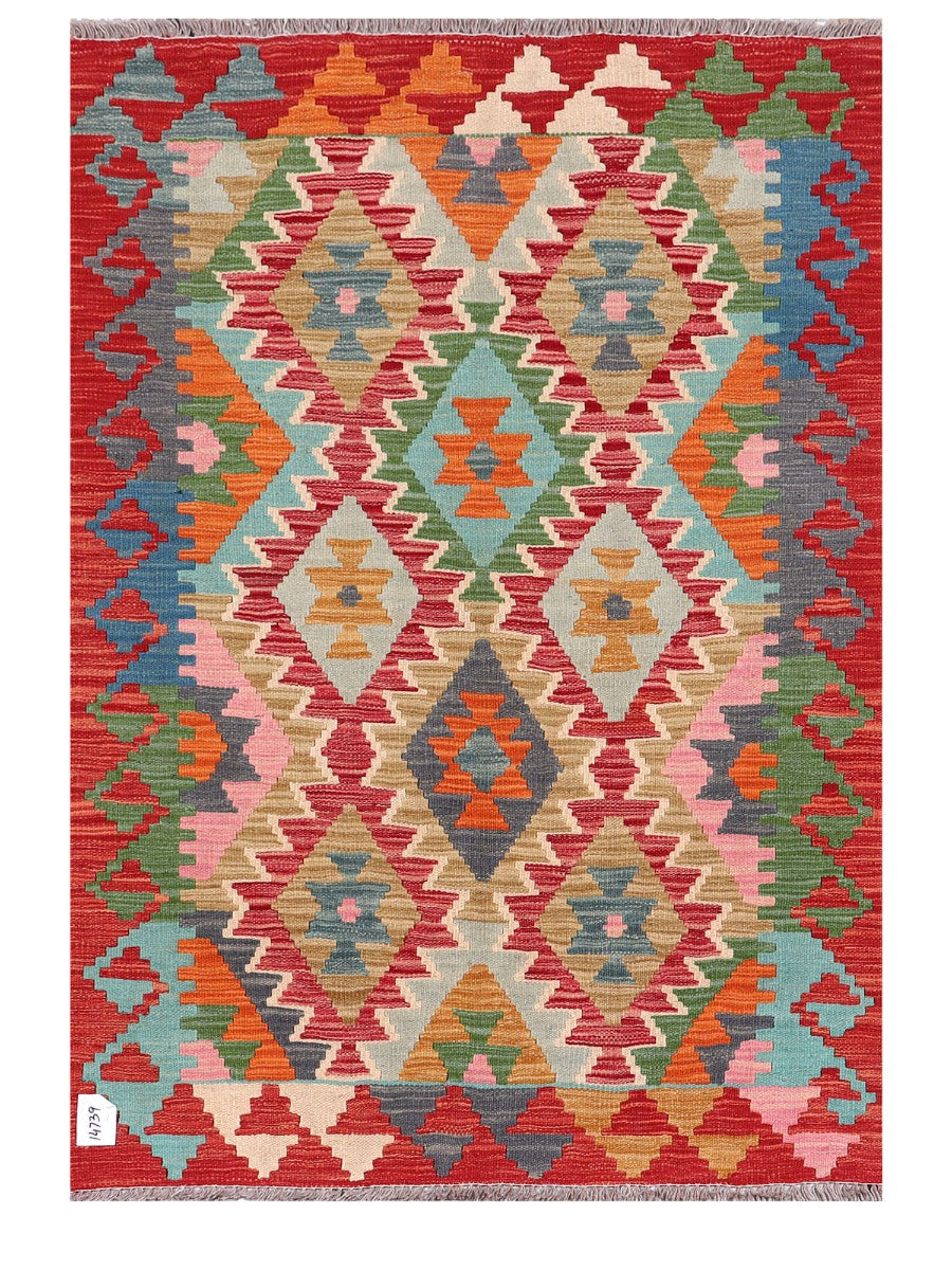 Tapis Maimana Afghanistan Kilim Rug - 147 x101 cm