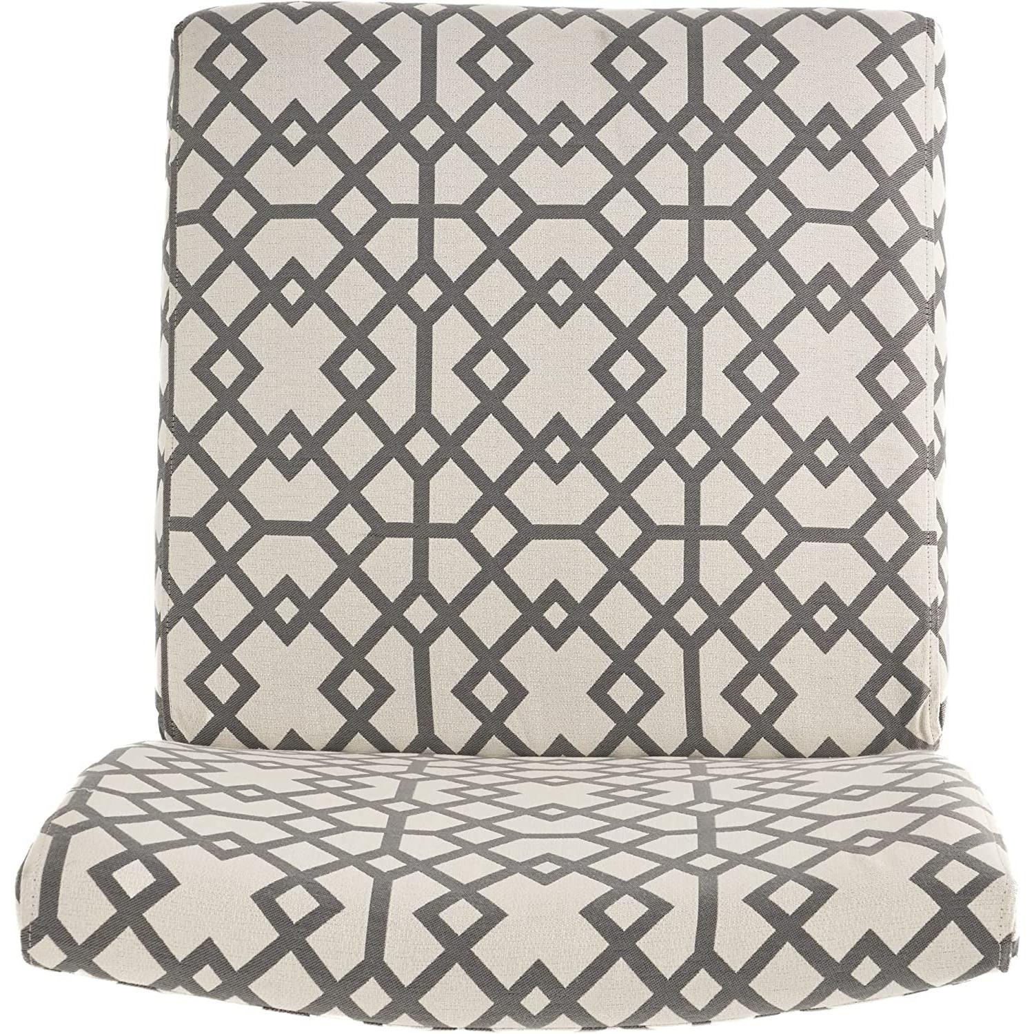 Grey Geometric Accent Chair Christopher Knight Home Living Room Furniture